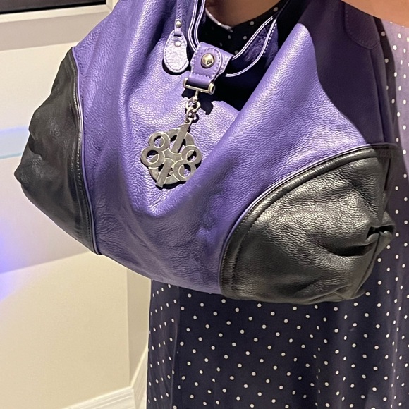 Pancaldi Italian Leather Handbag | Purple Statement | Luxe, Soft & Function - Picture 14 of 14